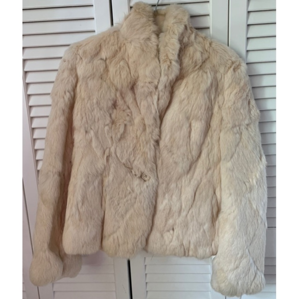 Vintage Dyed Rabbit Fur Jacket - Size S